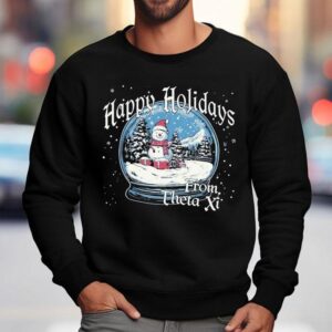 Theta Xi Happy Holidays From Christmas Sweatshirt