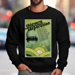 Thievery Corporation Midwest And South American 2025 Tour Shirt 3 Thievery Corporation Midwest And South American Tour Sweatshirt