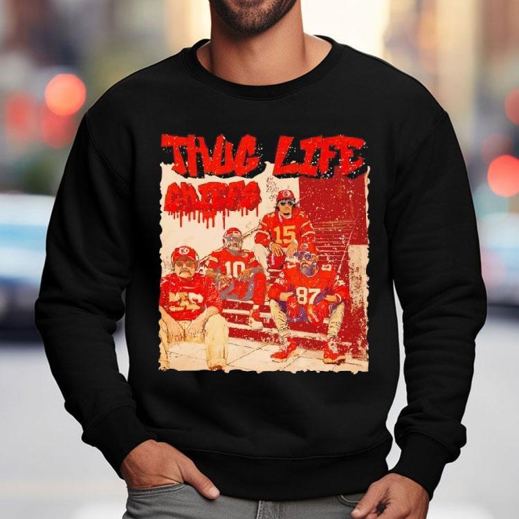 Thug Life Kansas City Chiefs Football Shirt Thug Life Kansas City Chiefs Football Shirt