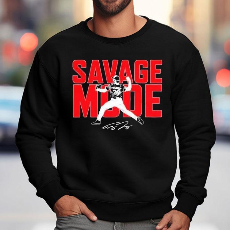 Trey Yesavage Savage Mode Toronto Blue Jays Signature Shirt Trey Yesavage Savage Mode Toronto Blue Jays Signature Shirt