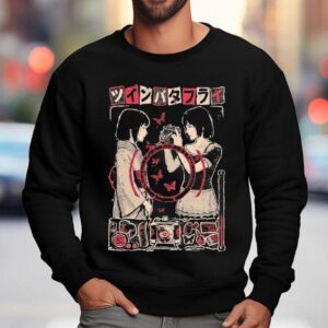 Twin Butterfly Anime Shirt 3 Twin Butterfly Anime Sweatshirt