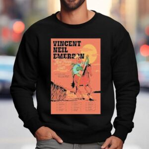 Vincent Neil Emerson The Red Horse Tour Rooster Guitar Sweatshirt