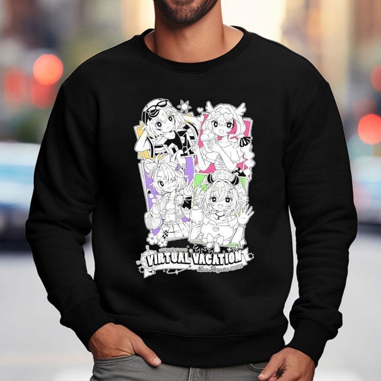 Virtual Vacation Los Angeles 2025 Anime Shirt Virtual Vacation Los Angeles 2025 Anime Shirt