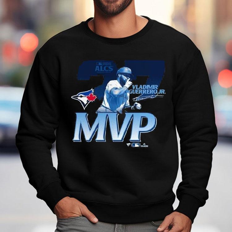 Vladimir Guerrero Jr. Toronto Blue Jays 2025 American League Championship Series Mvp Shirt Vladimir Guerrero Jr. Toronto Blue Jays 2025 American League Championship Series Mvp Shirt