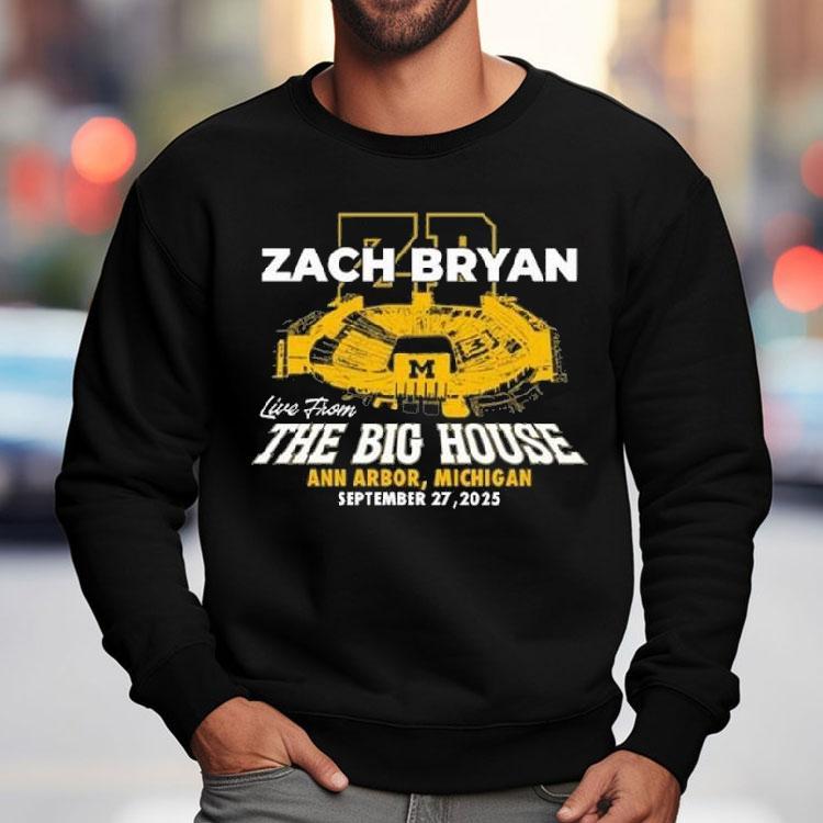 Zach Bryan Michigan Stadium September 27 2025 Shirt Zach Bryan Michigan Stadium September 27 2025 Shirt