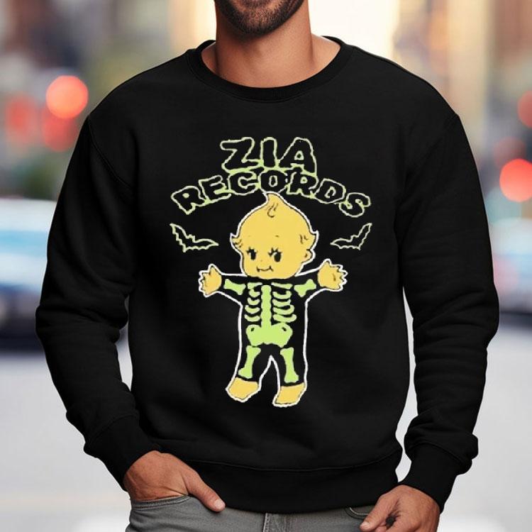 Zia Records Skeleton Baby Shirt Zia Records Skeleton Baby Shirt