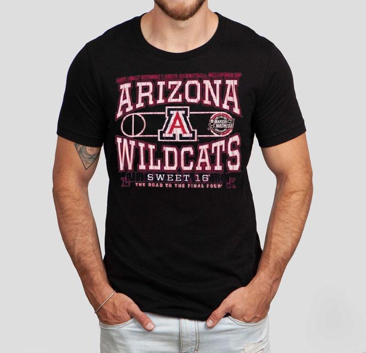 Arizona Wildcats Ncaa Division I Men S Basketball Championship Sweet The Road To The Final Four Tshirt
