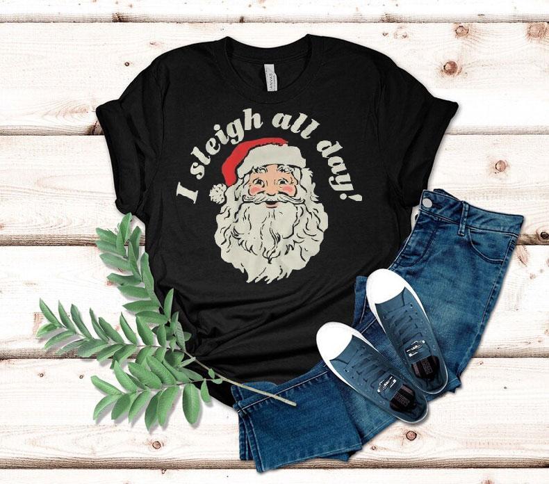 Bunker Gear I Sleigh All Day Santa Christmas Shirt 4 Bunker Gear I Sleigh All Day Santa Christmas Tshirt