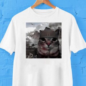 Cat Soldier On The Battlefield War Funny Tshirt