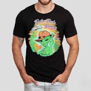 Chelcie Lynn Trailer Trash Tammy Airbrushed Alien Shirt