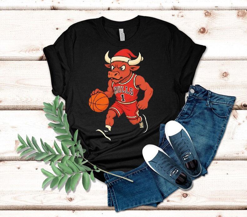 Chicago Bulls Christmas Mascot Shirt 4 Chicago Bulls Christmas Masco Tshirt