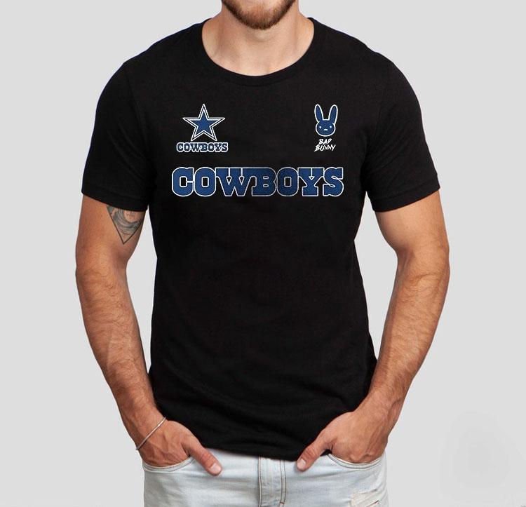 Dallas Cowboys Nfl Bad Bunny 2025 The Halftime Show Mascot Pose Shirt 4 Dallas Cowboys Nfl Bad Bunny The Halftime Show Mascot Pose Tshirt