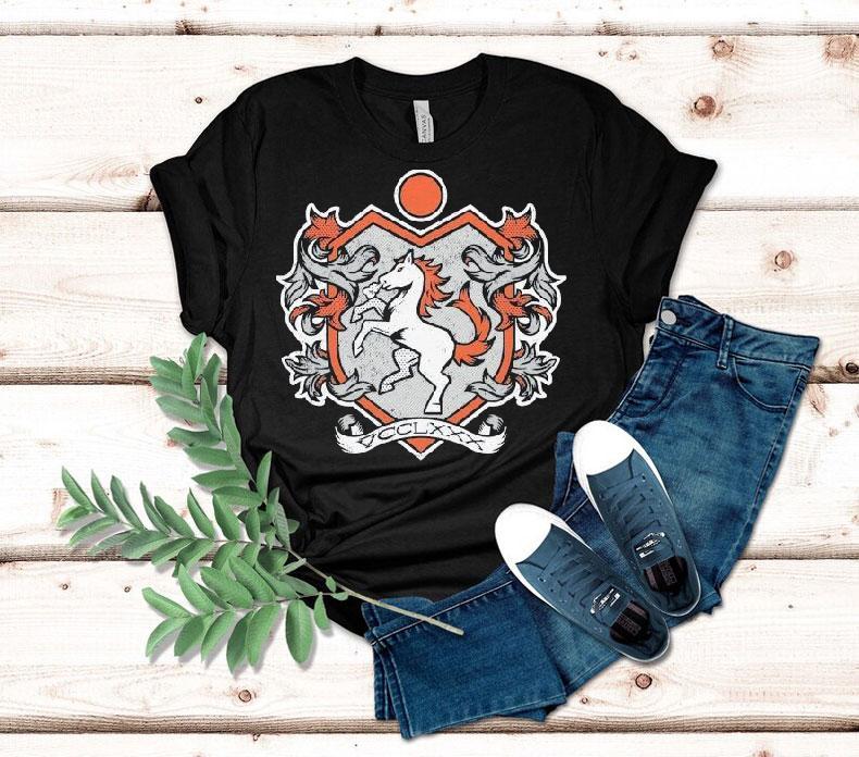 Denver Broncos Medieval Shield Shirt Denver Broncos Medieval Shield Shirt