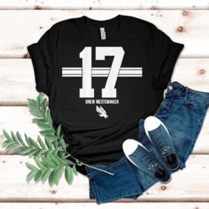 Drew Mestemaker North Texas Football 17 Stripe Logo Shirt