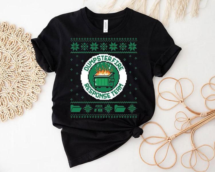 Dumpster Fire Response Team Chaos Ugly Merry Christmas Shirt 4 Dumpster Fire Response Team Chaos Ugly Merry Christmas Tshirt