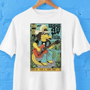 Eddie 9v Atlanta, Ga January 31 2026 Concert Gator Guitar Shirt