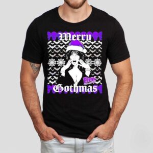 Elvira Merry Gothmas Christmas Skulls Shirt