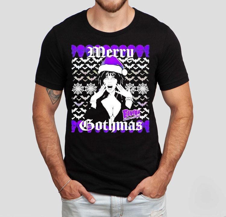 Elvira Merry Gothmas Christmas Skulls Shirt 4 Elvira Merry Gothmas Christmas Skulls Tshirt