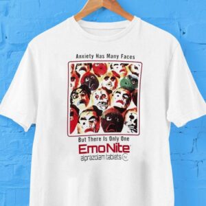 Emo Nite Anxiety Has Many Faces But There Is Only One Alprazolam Tablets Xanax Tshirt
