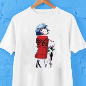 Evangelion Rei Ayanami Soda Coca-cola Shirt Evangelion Rei Ayanami Soda Coca-cola Shirt