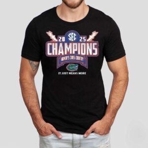 Florida Gators 2025 Sec Women’s Cross Country Conference Champions Locker Room Shirt
