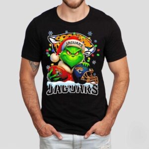 Grinch And Jacksonville Jaguars Christmas Theme Helmet Shirt Grinch And Jacksonville Jaguars Christmas Theme Helmet Shirt