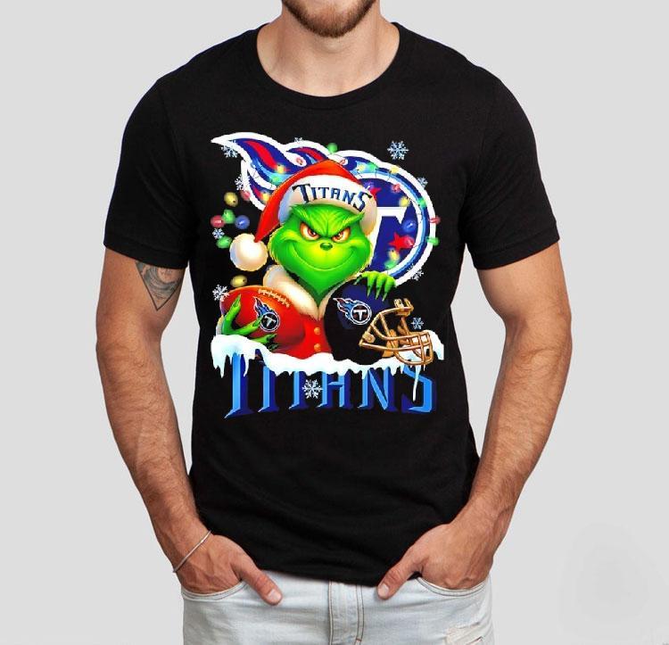 Grinch And Tennessee Titans Christmas Theme Helmet Shirt 4 Grinch And Tennessee Titans Christmas Theme Helme Tshirt