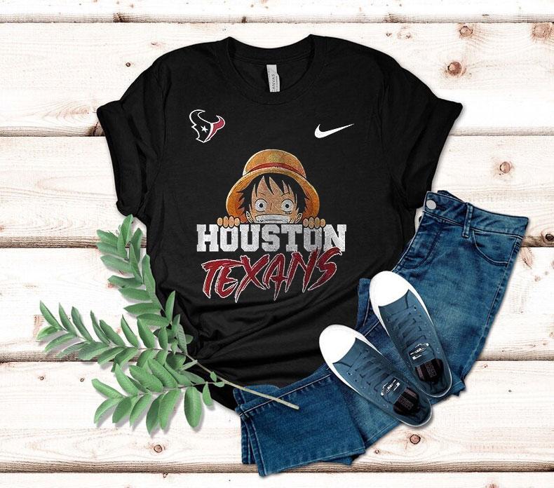 Houston Texans X One Piece Luffy Shirt 4 Houston Texans X One Piece Luffy Tshirt