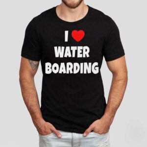 I Love Water Boarding Shirt