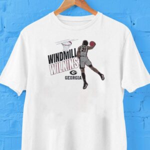 Jake Wilkins Slam Drunk Georgia Bulldogs Basketball Windmill Shirt