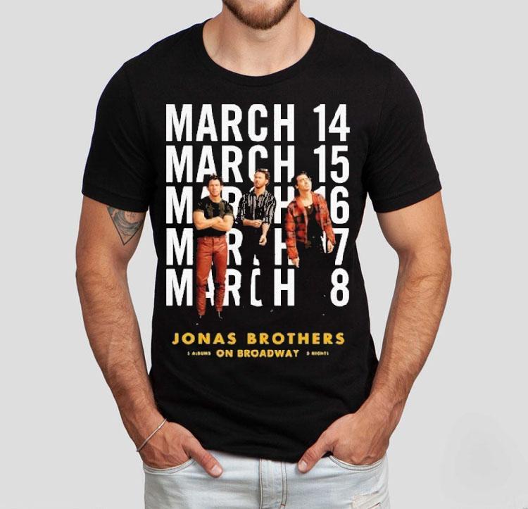 Jonas Brothers On Broadway March 2025 Shirt 4 Jonas Brothers On Broadway March Tshirt