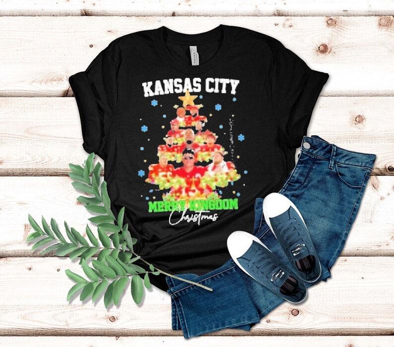 Kansas City Chiefs Patrick Mahomes And Players Merry Kingdom Christmas Tree Shirt 4 Kansas City Chiefs Patrick Mahomes And Players Merry Kingdom Christmas Tree Tshirt