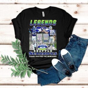 Kenny Easley And Steve Largent Legends Seattle Seahawks Thank You For The Memories Shirt