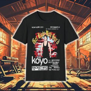 Koyo With Ben Quad Restraining Order I Promised The World Ten Years Out Racket, Nyc Nov 23 2025 Shirt