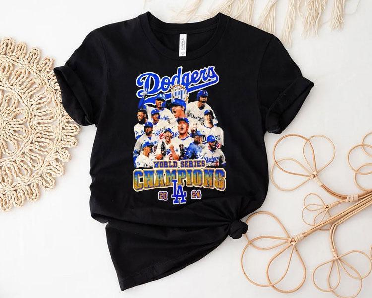 La Dodgers 2024 World Series Champions All Team Graphic Shirt 4 La Dodgers World Series Champions All Team Graphic Tshirt