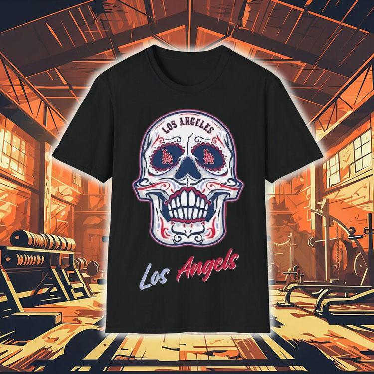 Los Angeles Angels Mitchell Ness Sugar Skull Boxy 2025 Shirt 4 Los Angeles Angels Mitchell Ness Sugar Skull Boxy Tshirt