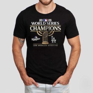 Los Angeles Dodgers World Series Champions Team Signature Sided Tshirt