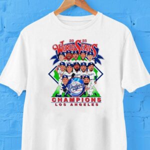 Los Angeles Dodgers World Series Champions 2025 Caricature Shirt