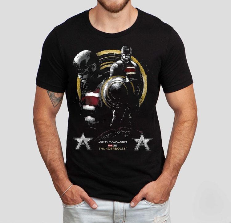 Marvel Thunderbolts John Walker U.s. Agent Showcase Shirt Marvel Thunderbolts John Walker U.s. Agent Showcase Shirt