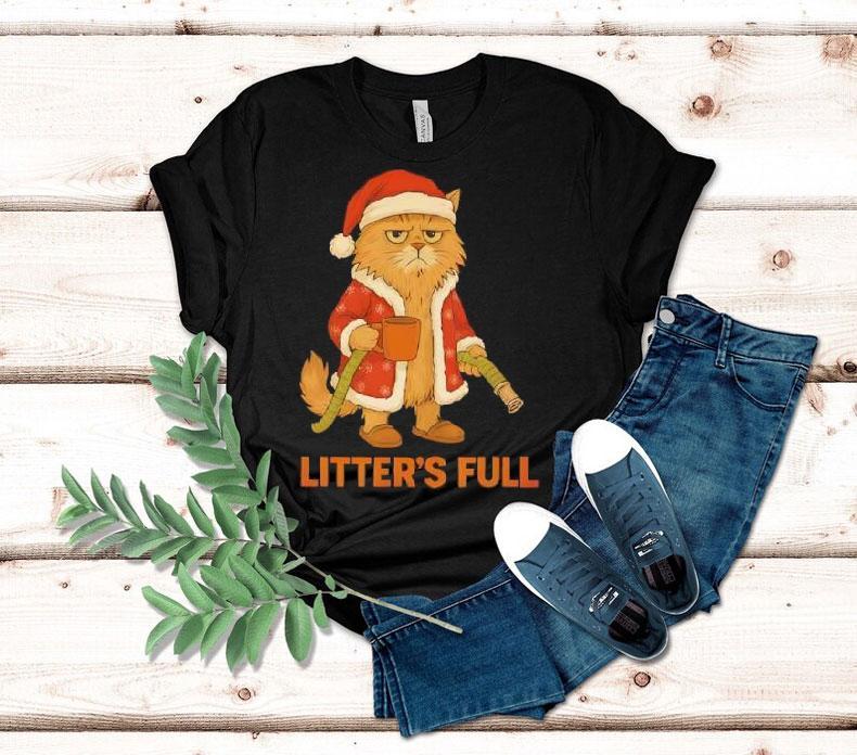 Merry Christmas Parody Litter's Full Cat Holiday Shirt 4 Merry Christmas Parody Litter S Full Cat Holiday Tshirt
