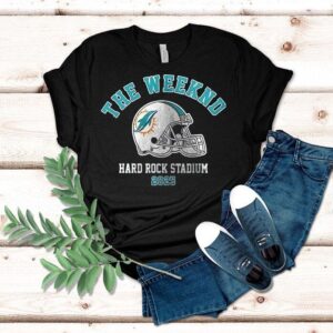 Miami Dolphins X The Weeknd Hard Rock Stadium Helmet Shirt