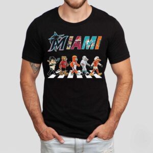 Miami Sports Team Mascot Abbey Road 2025 Shirt