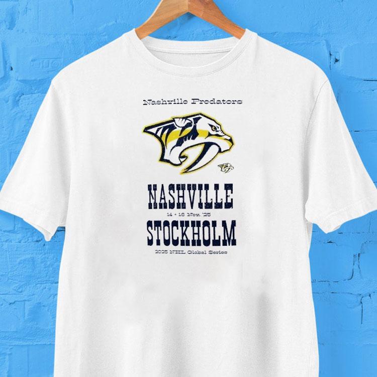 Nashville Predators Stockholm Nhl Global Series 2025 Shirt 2 Nashville Predators Stockholm Nhl Global Series Tshirt
