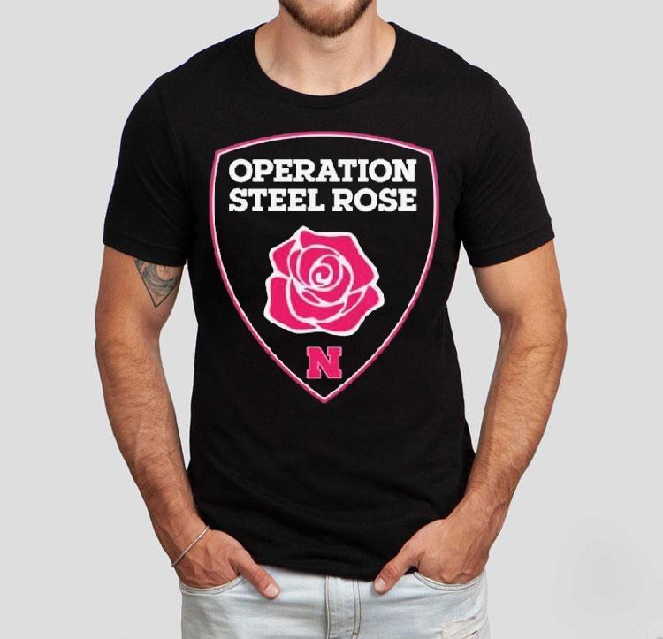 Nebraska Cornhuskers Operation Sl Rose Breast Cancer Awareness Shirt Nebraska Cornhuskers Operation Sl Rose Breast Cancer Awareness Shirt