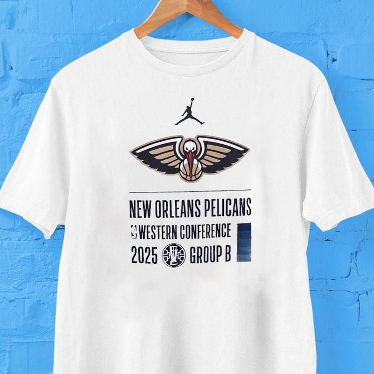 New Orleans Pelicans Western Conference 2025 Group B Logo Shirt New Orleans Pelicans Western Conference 2025 Group B Logo Shirt