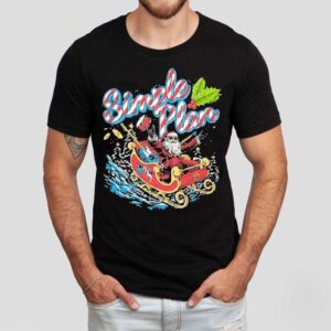 Oficial Simple Plan Santa Claus Sleigh Merry Christmas Shirt