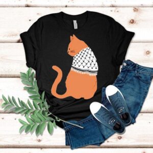 Palestinian Catfiyyeh Orange Cat Shirt