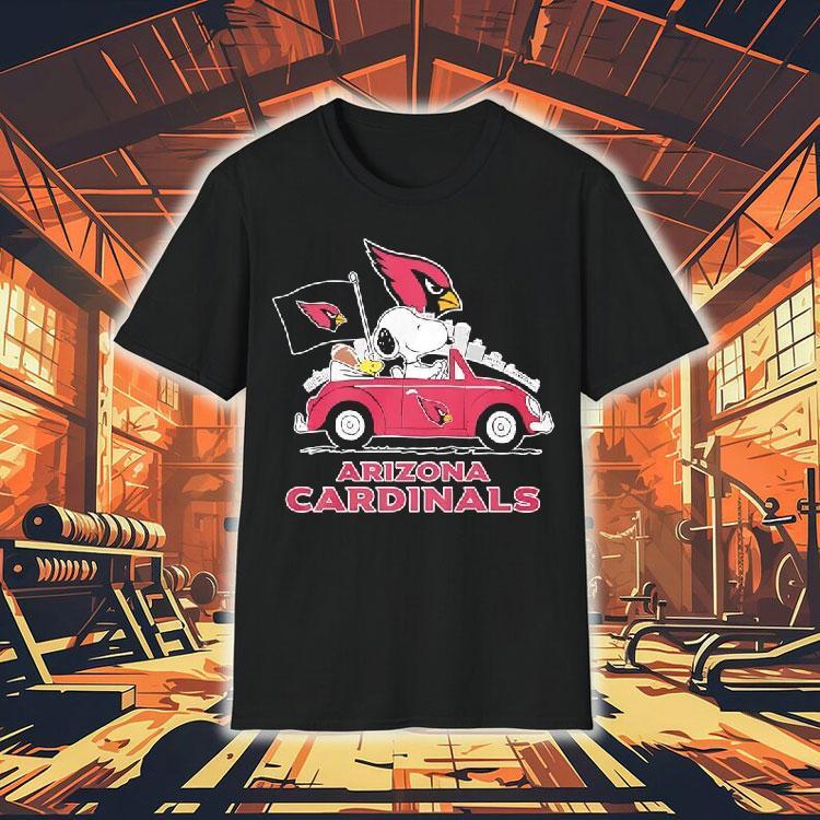 Peanuts X Arizona Cardinals Welcome To The Pound Driving Car Shirt 4 Peanuts X Arizona Cardinals Welcome To The Pound Driving Car Tshirt