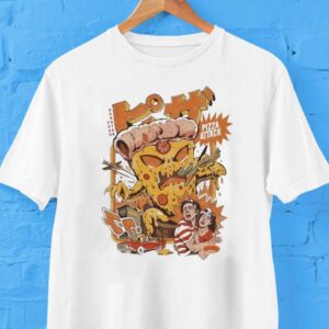Pizza Attack Monster Food Shirt