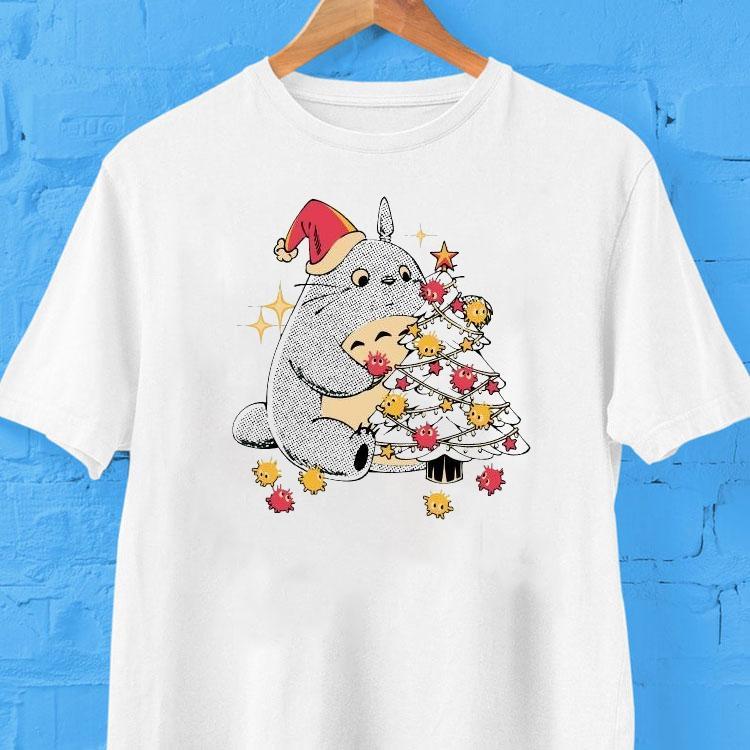 Pop Culture Wizard Season's Sanpo Totoro Christmas Shirt 2 Pop Culture Wizard Season S Sanpo Totoro Christmas Tshirt